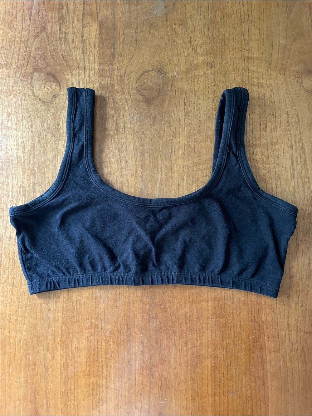ARQ wide strap bra in black